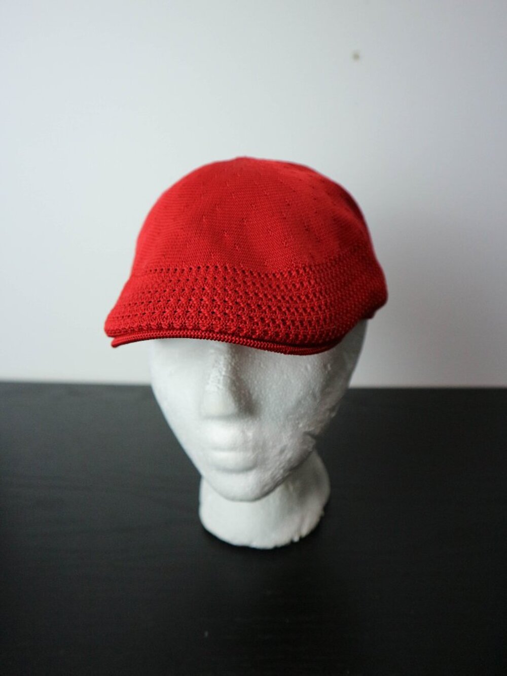 Kangol Tropic 507 Ventair Flat Cap Red Small Mens